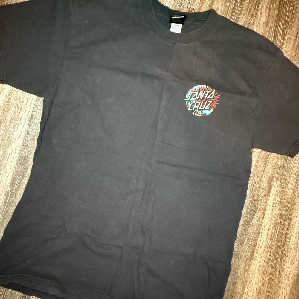 Santa Cruz Skateboards Men's Black T-Shirt